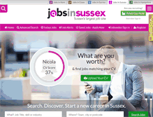 Tablet Screenshot of jobsinsussex.com